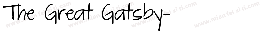 The Great Gatsby字体转换